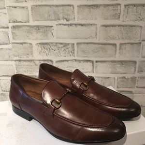 Light Brown Kenneth Cole Slip On Horse Bit Loafers